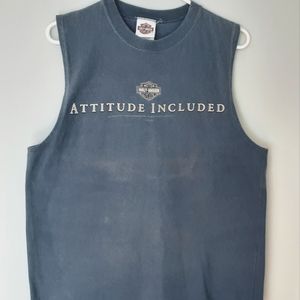 Harley Davison sleeveless T-shirt. US 129 Dragon Size M
